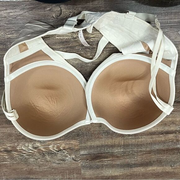 Ambrielle Multi-Way Strapless Cream Nude Underwire Bra Size 40DD - Picture 4 of 6